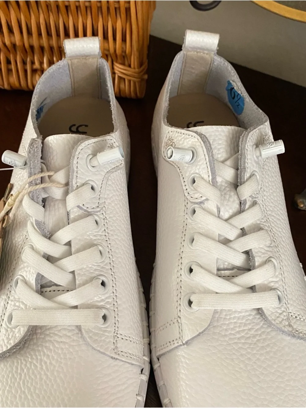 Yokono Flow 004 White Leather Sneaker 6.5 (37) Made In Spain NEW - Picture 3 of 7